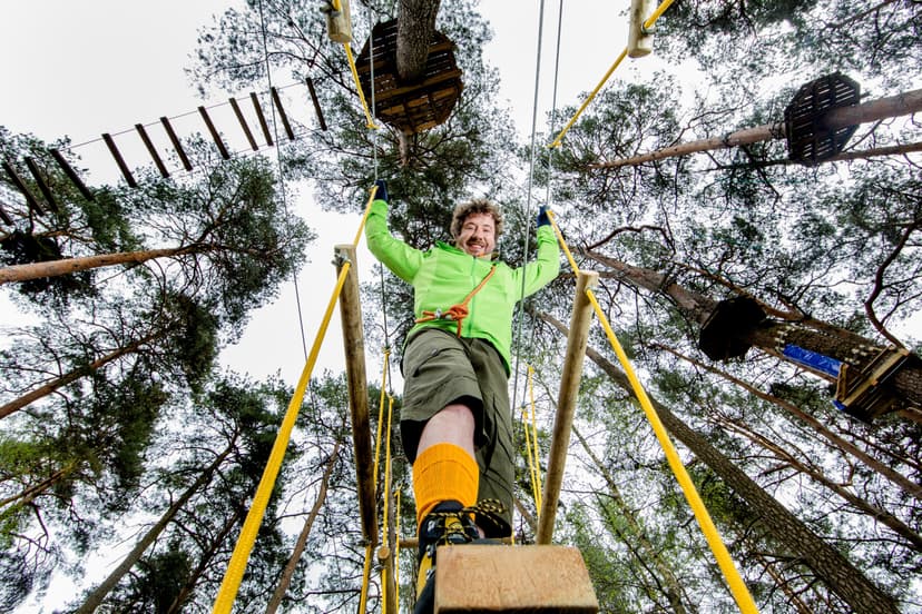Pramogos „Belmonto Nuotykių Parke“ dviem