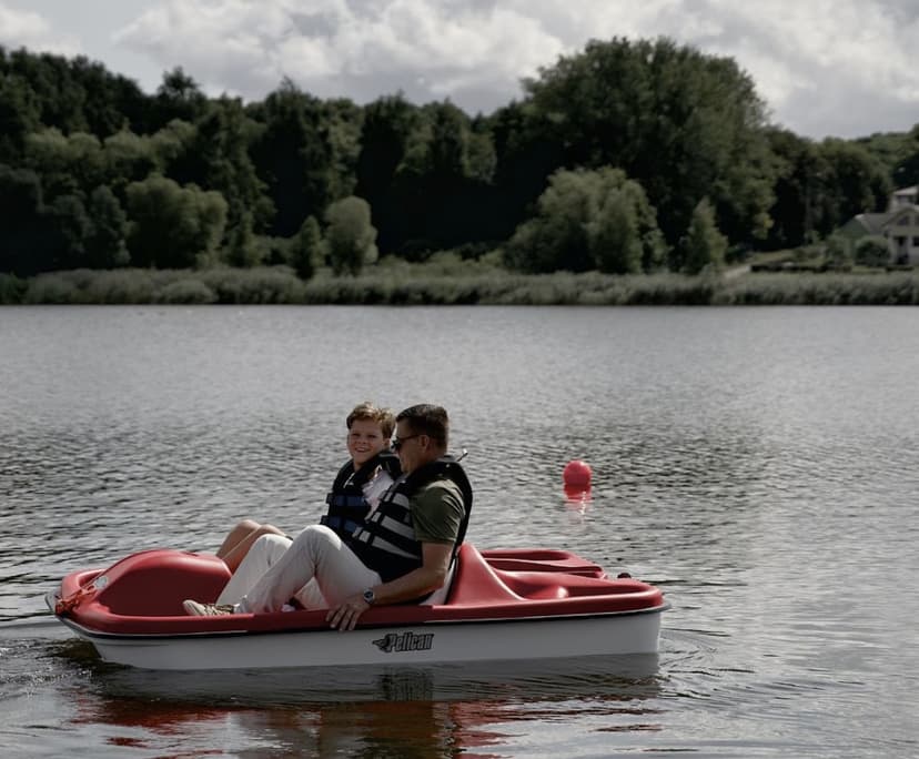 Plaukimas vandens dviračiu Talkšos ežere