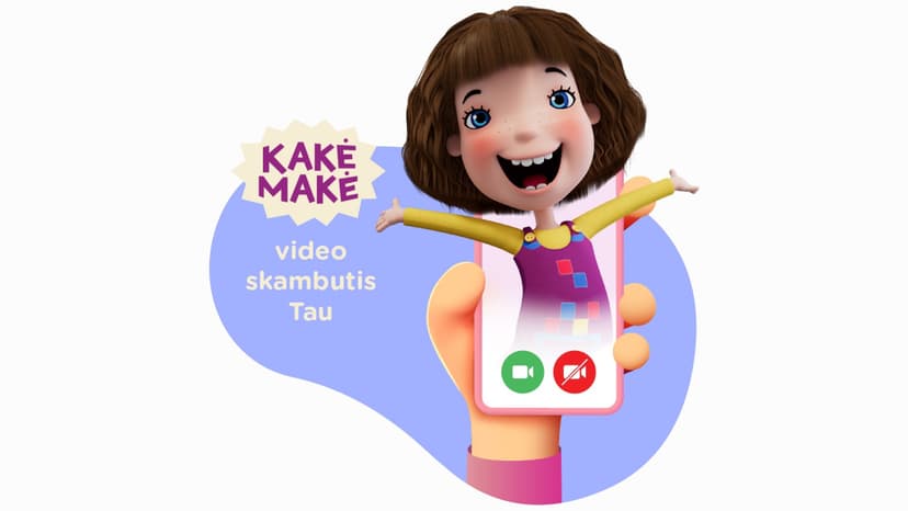 Visų vaikų herojė Kakė Makė – gyvai per Zoom ar telefonu!